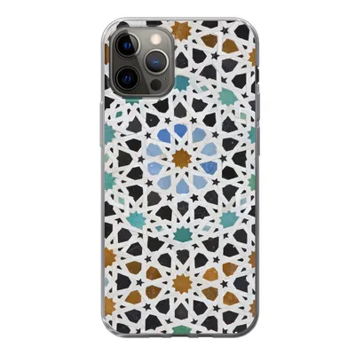 Produktbild von MuchoWow® Handyhülle Schutzhülle Hülle für iPhone 12 Pro Ein marokkanisches Mosaikdetail Silikon Softcase Handy Hülle - Abdeckung