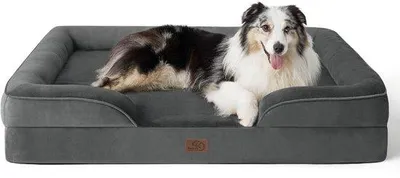 Produktbild von Ergonomisches Hundesofa 106x80 cm, dunkelgrau, waschbar, Antirutsch