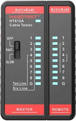 Immagine prodotto di Network cable tester Habotest HT812A  RJ45/RJ14/RJ12/RJ9