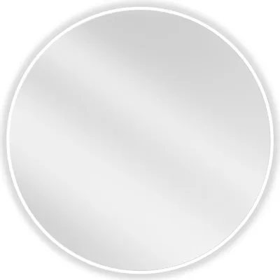 Obrázek produktu pro Mexen Loft kulaté koupelnové zrcadlo 80 cm, bílý rám - 9850-080-080-000-20