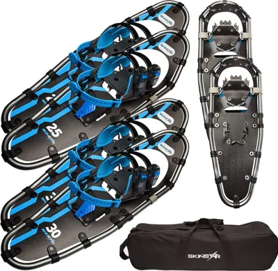 Image de Raquettes à neige SKINSTAR cadre alu raquettes à neige allround jusqu'à 130kg blue - Taille : 30 INCH