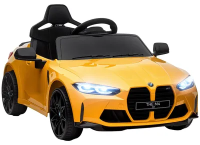 Immagine prodotto di AIYAPLAY Macchina Elettrica per Bambini a Licenza BMW M4 con Telecomando, Clacson e Fari, 108x69.5x51 cm, Giallo