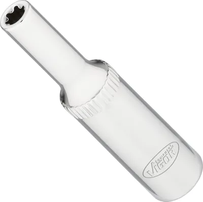 Produktbild von Vigor V7014-5, Steckschlüsselbuchse, Edelstahl, 1 Kopf/Köpfe, 1/4", Metrisch, 5 mm