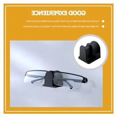 Produktbild von 2er Set Brillenhalter aus Kunststoff für Auto und Wand zur Aufbewahrung von Sonnenbrillen und Lesebrillen, stabil und platzsparend