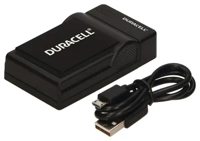 Productafbeelding van Duracell oplader met USB-kabel voor Olympus BLH-1