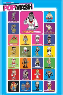 Obrázek produktu pro Popmash Characters - Poster Print - Velikost 61x91,5 cm