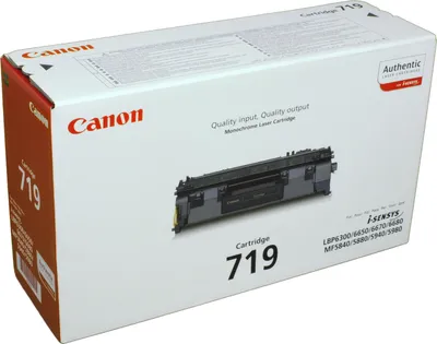 Produktbild von Canon CRG 719 BK, 2100 Seiten, Schwarz, 1 Stück(e)