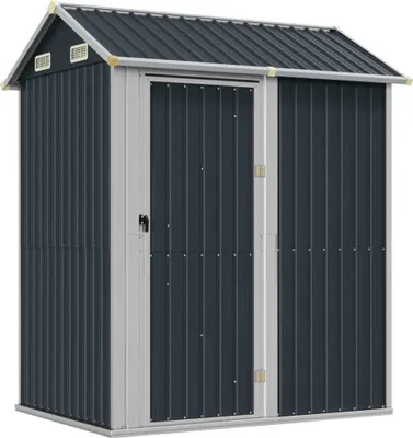 Zdjęcie produktu dla vidaXL Szopa narzędziowa antracyt 192x152,5x237 cm Stal ocynkowana