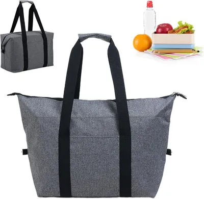 Produktbild von Faltbare Kühltasche, Isoliert, 20 Liter, Tragbare Lunchtas, für Strand, Arbeit, Schule
