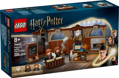 Productafbeelding van LEGO Harry Potter: Kasteel van Zweinstein – Toverkunstles, set met 3 minifiguren, inclusief Hermelien Griffel en Ron Wemel, met Wingardium Leviosa-functie, speelgoed voor meisjes en jongens vanaf 8 jaar, artikelnummer 76442