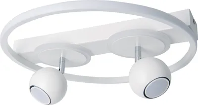 Produktbild von Näve Leuchten 2er Spot LED Deckenleuchte "RONDA" Ø: 40cm 2er Spot LED Deckenleuchte "RONDA" Ø: 40cm Deckenleuchten - 2er Spot LED Deckenleuchte "RONDA" d: 40cm, Deckenlampe im Modern Style, aus Metall und Kunststoff in weiß, 15,5 cm hoch, Ø 40 cm, inkl. LED
