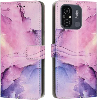 Produktbild von König Design Hülle kompatibel mit Kunstleder Handyhülle - Handy Case Lila
