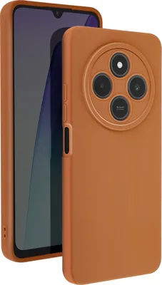 Produktbild von Avizar, SoftGlow Silikonhülle für Xiaomi Redmi 14C, geschützte Kamera, Braun