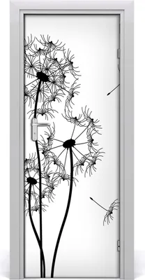 Produktbild von Tulup Türaufkleber 75x205 cm Dekorative Aufkleber Selbstklebend Wasserdichte Tapete Abnehmbar Schlafzimmer Wohnzimmer Wohnkultur - Löwenzahn