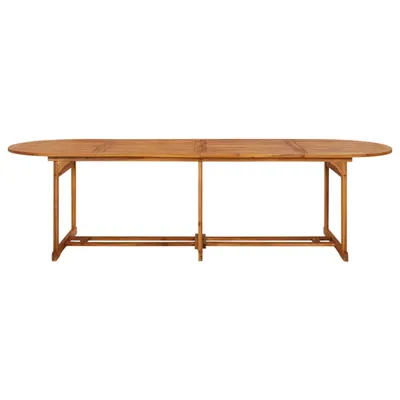 Image de vidaXL Table de jardin à manger 280x90x75 cm en bois massif d'acacia