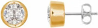Produktbild von Xenox Damen Silber Sterling 925 Ohrstecker in Gold mit Zirkonia - Silver Circle XS7157G