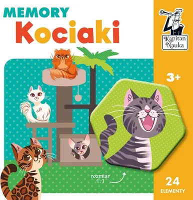 Produktbild von Memory-Spiel „Kätzchen“ Kapitan Nauka für Kinder ab 3 Jahren
