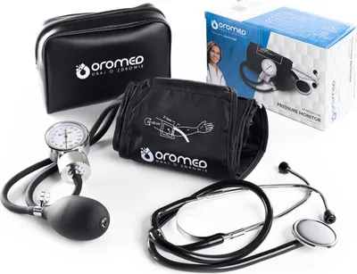 Produktbild von OROMED ORO-Z Professionelles Manuell Blutdruckmessgerät Oberarm mit Stethoskop