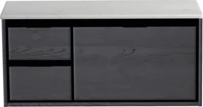 Obrázok produktu pre Kúpeľňová skrinka pod umývadlo Sanox Loft dub čierny 101 x 47 x 46 cm