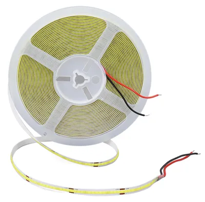 Produktbild von COB-LED-Lichtstreifen, 10 m, 110 lm, 252 Lampenperlen, schneidbares, flexibles, selbstklebendes Klebeband, 6000 K, Weiß