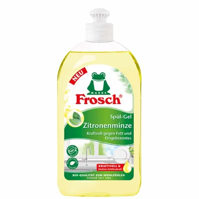 Zdjęcie produktu dla Frosch Płyn do mycia naczyń cytrynowo-miętowy, 500 ml (PRODUKT Z NIEMIEC)