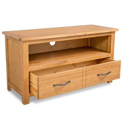 Immagine prodotto di mobile TV vidaXL 90x35x48 cm in legno massiccio di rovere