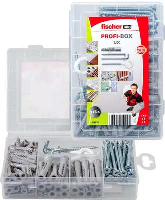 Immagine prodotto di Fischer 518526 vite di ancoraggio / tassello 77 pz. kit vite e tassello