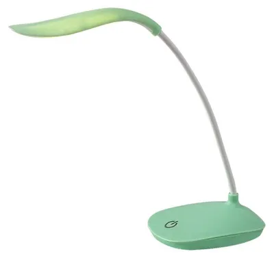 Zdjęcie produktu dla Lampka biurkowa nowoczesna zielona regulowana do pokoju dziecięcego ściemnialna USB neutralna barwa LED 2W BEDI Rabalux