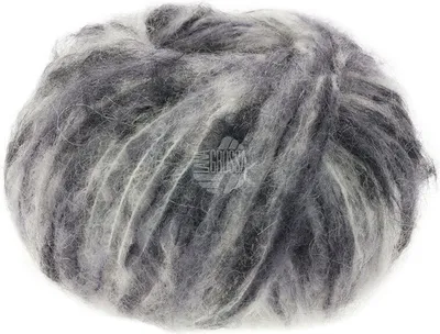 Produktbild von Lana Grossa - Lala Berlin Brushy 0106 rohweiß hell- mittel- dunkelgrau schwarz