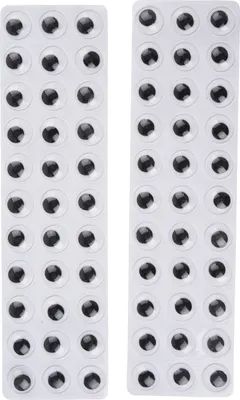 Produktbild von Wackelaugen selbstklebend "Rund" 10 mm, 66 Stück