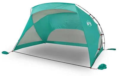 Immagine prodotto di vidaXL Tenda da spiaggia verde mare 274x178x170/148 cm 185T poliestere