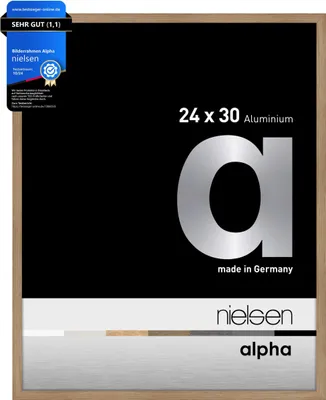 Produktbild von nielsen Aluminium Bilderrahmen Alpha, 24x30 cm, Eiche