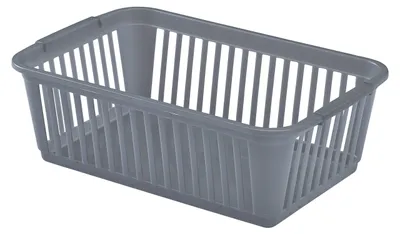 Produktbild von Silberner Aufbewahrungskorb, 25 cm Durchmesser