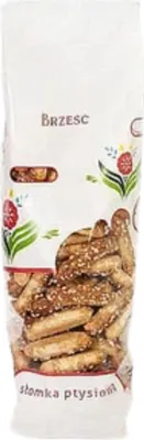 Zdjęcie produktu dla BRZEŚĆ Słomka Ptysiowa z Cukrem Kruche Ciastka Bez Oleju Palmowego 200g