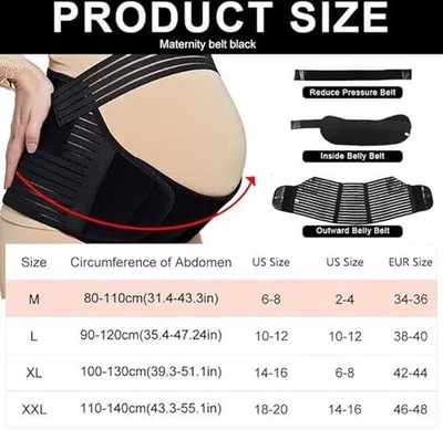 Obrázek produktu pro Famanu – Těhotenská podpora na břicho – Prodyšná břišní opěrka pro těhotné, velikost XL