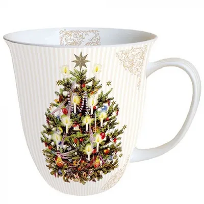 Produktbild von Weihnachten - Becher - Mug 0.4 L - Fine Bone China - Format: Ø 10 cm
