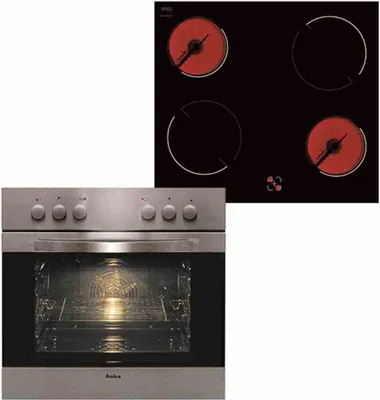Produktbild von Amica - EHC 12516 E - Einbau-Herdset - Glaskeramik-Kochfeld - Edelstahl