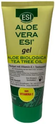 Natürliches Aloe Vera Gel mit Vitamin E und Teebaumöl. Bio, vegan & ohne Konservierungsstoffe.