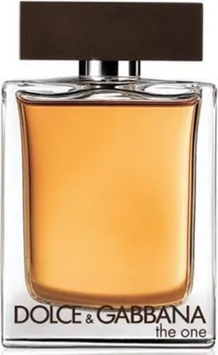 A bottle of Dolce & Gabbana The One for Men Eau de Toilette.