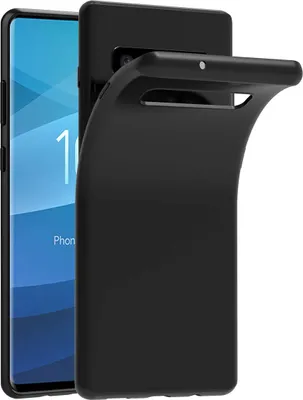Image de AVANA Housse de protection pour Samsung Galaxy S10 Housse silicone Slim Fit Case Matt Noir