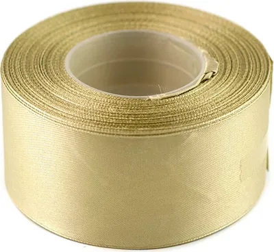 Produktbild von Satinband 50mm x 32m Rolle, Farbe:127 altgold