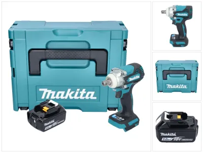 Produktbild von Makita DTW 301 T1J Akku Schlagschrauber 18 V 330 Nm 1/2" Brushless + 1x Akku 5,0 Ah + Makpac - ohne Ladegerät