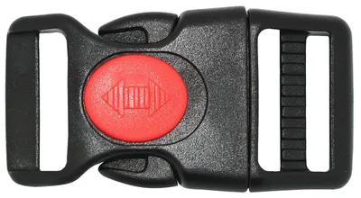 10 Steckschnallen m. Sicherung Klickverschluss rot