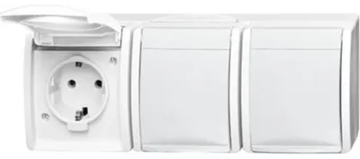 Produktbild von Busch-Jaeger 2084-0-0712, CEE 7/3, 2P+E, Weiß, IP44, 250 V, 16 A