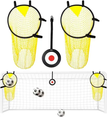 Immagine prodotto di Rete per porta da calcio, 2 pezzi, 45 x 60 cm, con cinghie regolabili, per porta da calcio