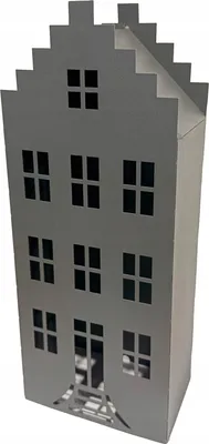 Produktbild von Led Laterne Haus Kerzenlaterne Gross 45 Cm Anthrazit Laterne