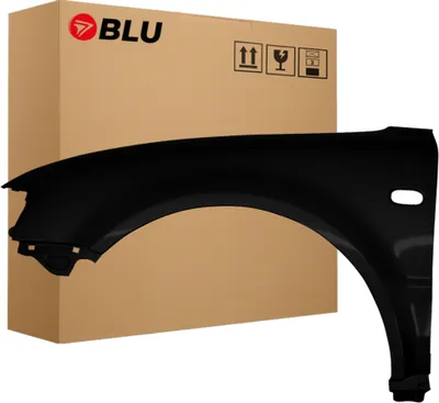 Immagine prodotto di BLU Parafango compatibile con VW Volkswagen Passat B5 L041 LO41 Sinistra Schwarz Schwarz | 1996-2000 | Anteriore | Verniciato | Pronto per il montaggio | Acciaio
