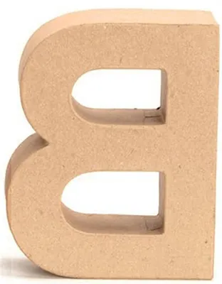 Productafbeelding van Kartonnen Letter - Decoratie Letter - Kamer Decoreren - Stabiel Staand Ontwerp - 175 cm Hoog - Wit