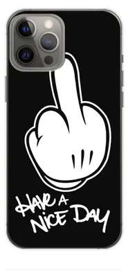 Produktbild von König Design Hülle kompatibel mit Apple iPhone 14 Plus Kunststoff Soft Handyhülle - Handy Case Have a nice Day