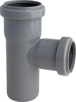 Produktbild von HTplus PP T-Stück 87° Abzweig 40 mm für HT-Rohr Abwasserleitungen innen